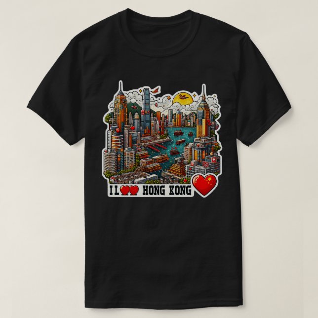 T-shirt I Love Hong Kong 1 (Design devant)