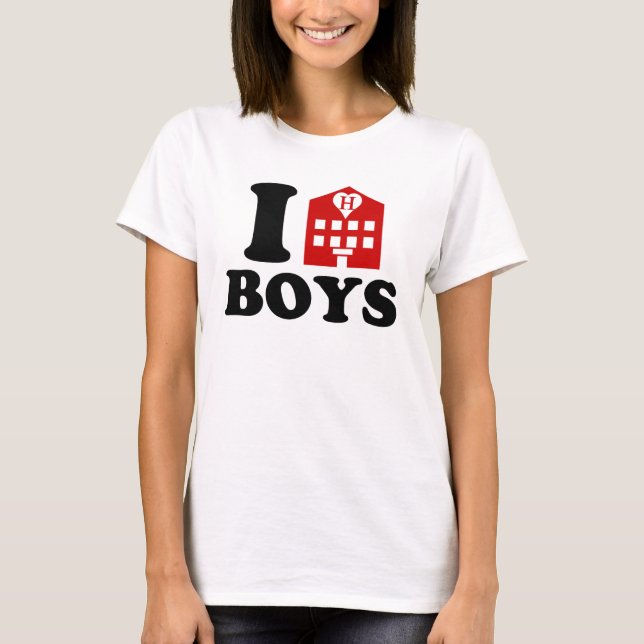 T-shirt I Love Hotel Boys (Devant)