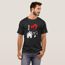 I Love House Musique coeur musique Valentines Day