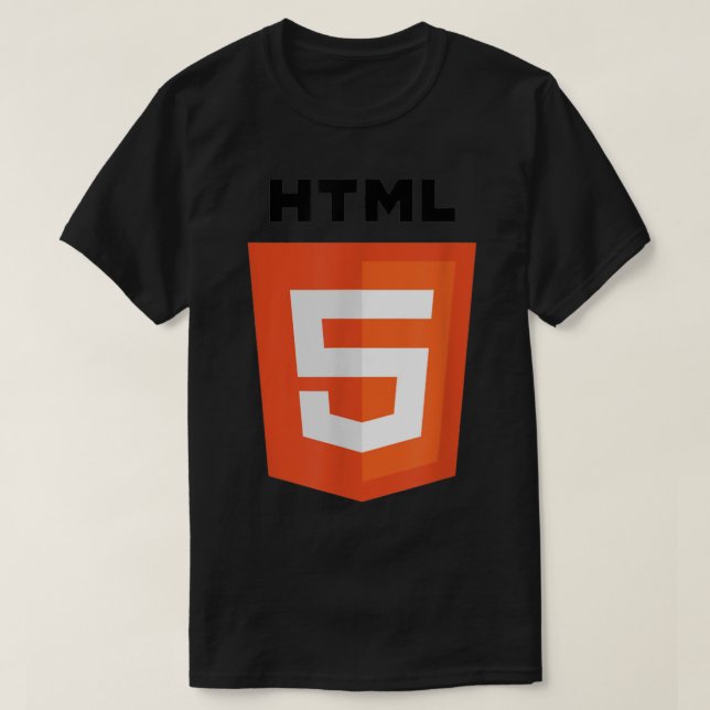 T-shirt I Love HTML5  (Design devant)