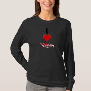 T-shirt I Love Indonesia I Heart Indonesia Vertical Indone