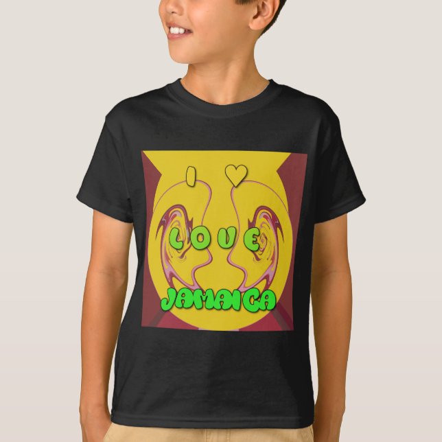 T-shirt I love Jamaica (Devant)