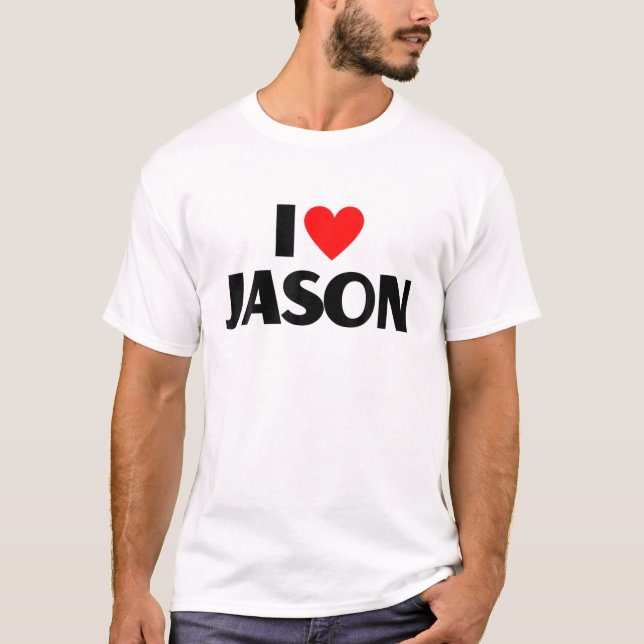 T-shirt I Love Jason - I Heart Jason (Devant)