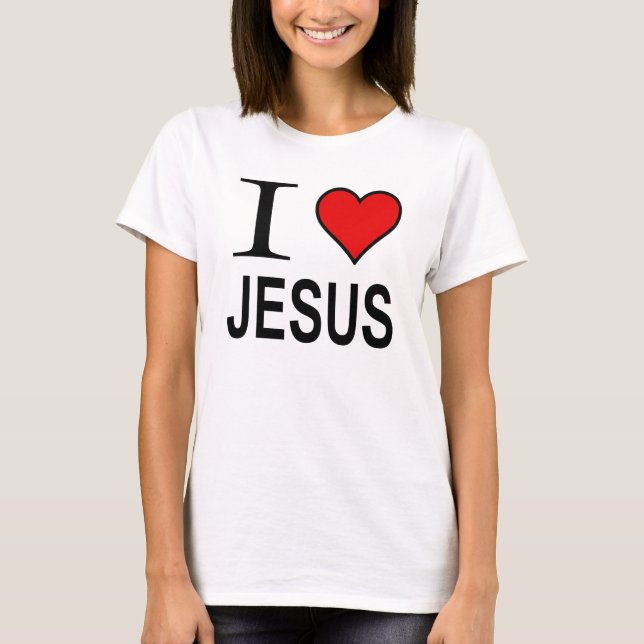 T-shirt I Love Jesus Maternity chemise (Devant)