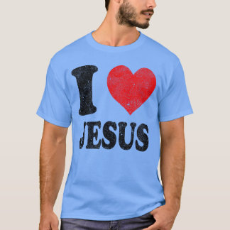 T-shirt I Love Jesus Vintage funny