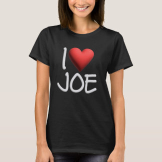 T-shirt I Love Joe Nom Hommes Personnalisés Guy BFF Joseph