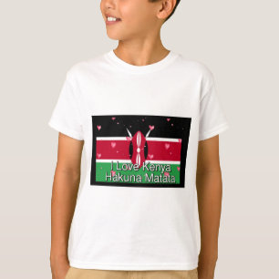 T-shirt I Love Kenya et "Hakuna Matata" Art Print