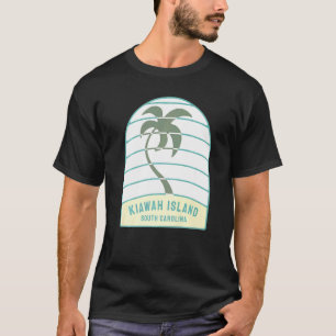 T-shirt I Love Kiawah Island South Carolina Palm Tree Sc V