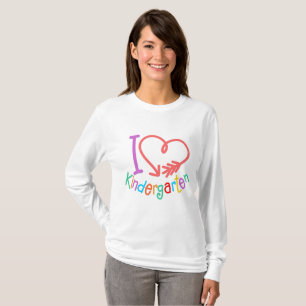 T-shirt I Love Kindergarten Design