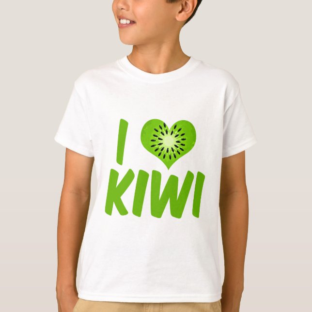 T-shirt I Love Kiwi Fruit Kids (Devant)