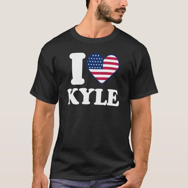 T-shirt I love Kyle I heart Kyle (Devant)