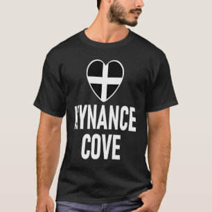T-shirt I Love Kynance Cove Cornwall Drapeau Coeur Saint P