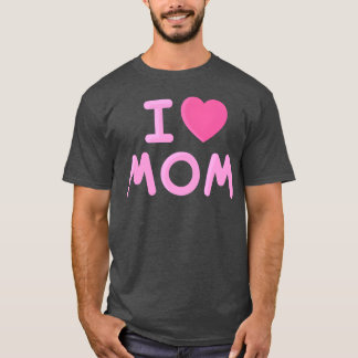 T-shirt I Love Maman Fête des mères vintage