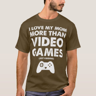 T-shirt I Love Maman Jeu Vidéo, Garçons Enfants Ado