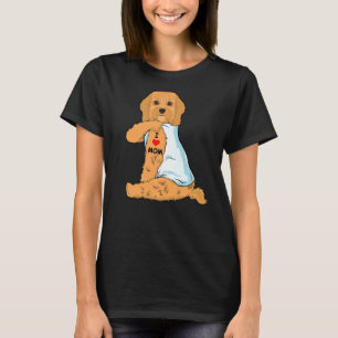 T-shirt I Love Maman Tattoo Cavoodle Maman Chien Femmes