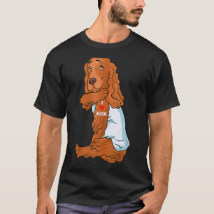 T-shirt I Love Maman Tattoo English Cocker Spaniel Mother'
