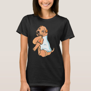 T-shirt I Love Maman Tattoo Shar Pei Maman Chien Femmes