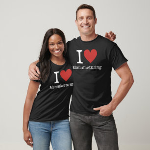 T-shirt I ❤️ Love Manufacturing (pour les employés) PERSON