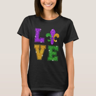 T-shirt I Love Mardi Gras Shirt Mardi Gras Don pour Men_s