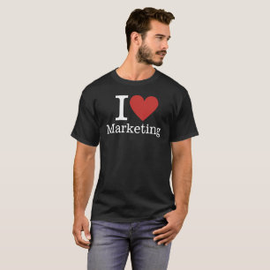 T-shirt I ❤️ Love Marketing pour les employés CUSTOM Homme