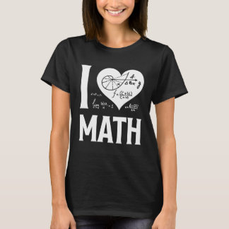 T-shirt I Love Math 2