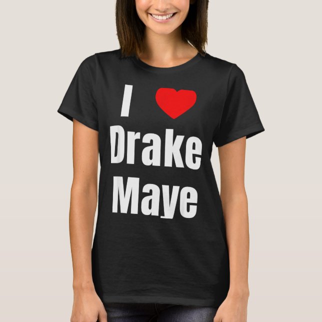 T-shirt I Love Maye Qb Football Fan  (Devant)