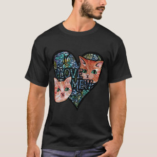 T-shirt I Love Mew orange cats