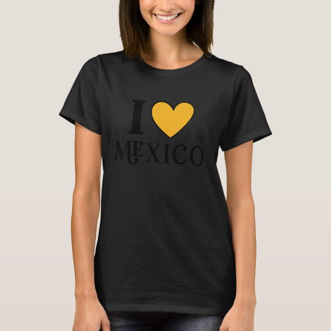 T-shirt I Love Mexico (Devant)