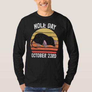 T-shirt I Love Moles Day Octobre 23 Hommes mignons Little