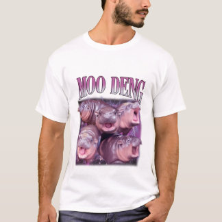 T-shirt I Love Moo Deng Bootleg Je t'aime Bouncy Pig