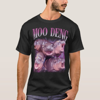T-shirt I Love Moo Deng Bootleg Je t'aime Bouncy Pig