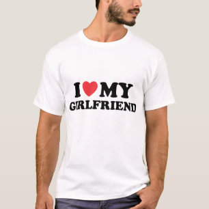T-shirt I Love My Acress Girlfriend Funny Boyfriend Valen