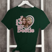 I Love My Bestie Heart Photo Blush Pink