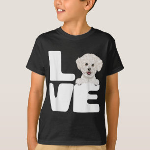 T-shirt I Love My Bichons Frise Amoureux des chiens