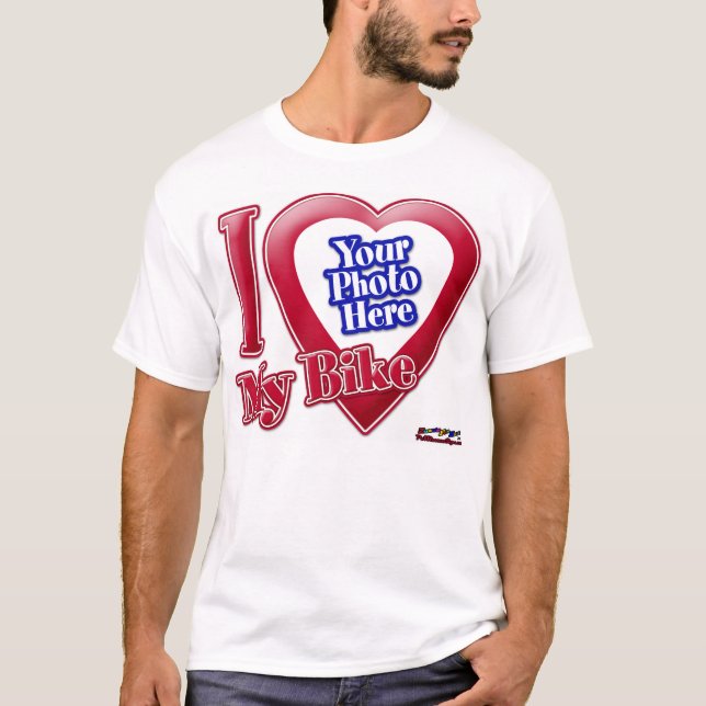 T-shirt I Love My Bike - Photo (Devant)