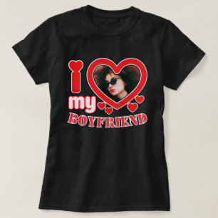 T-shirt I Love My Boyfriend Personnalisé