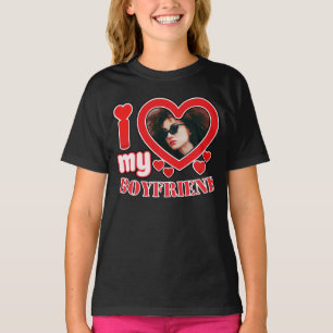 T-shirt I Love My Boyfriend Personnalisé