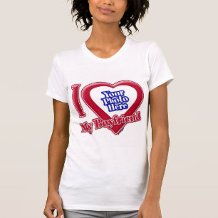 T-shirt I Love My Boyfriend Photo Red Heart