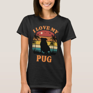 T-shirt I Love my Carlin Dog Présent mignon Carlin 5