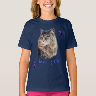 T-shirt I love my Cat