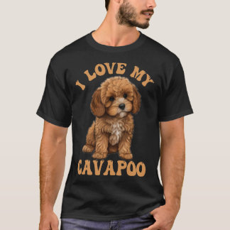 T-shirt I Love My Cavapoo Dog Lover for mom dad