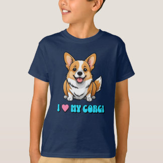 T-shirt I Love My Corgi