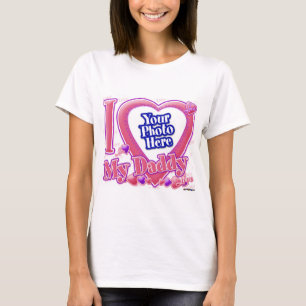 T-shirt I Love My Daddy rose/violet - photo