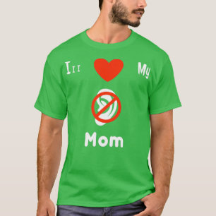 T-shirt I Love My Deaf Mom ASL Sign Support sourd 5