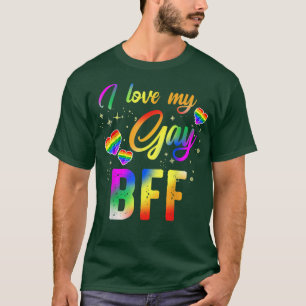 T-shirt I Love My Gay BFF LGBT Pride Month Best Friend For