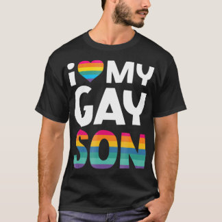 T-shirt I Love My Gay Son Shirt Gay pride Don LGBT
