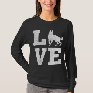 T-shirt I Love My German Shepherd Funny Pet Amoureux des c