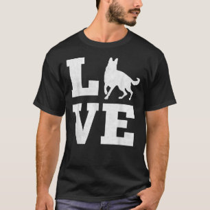 T-shirt I Love My German Shepherd Funny Pet Amoureux des c