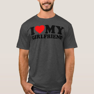 T-shirt I Love My Girlfriend I Heart My Girlfriend S