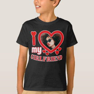 T-shirt I Love My Girlfriend Personnalisé